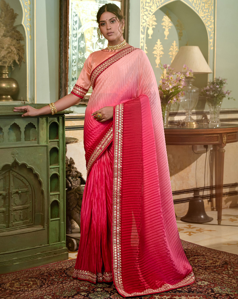 Flipkart mirror work saree online