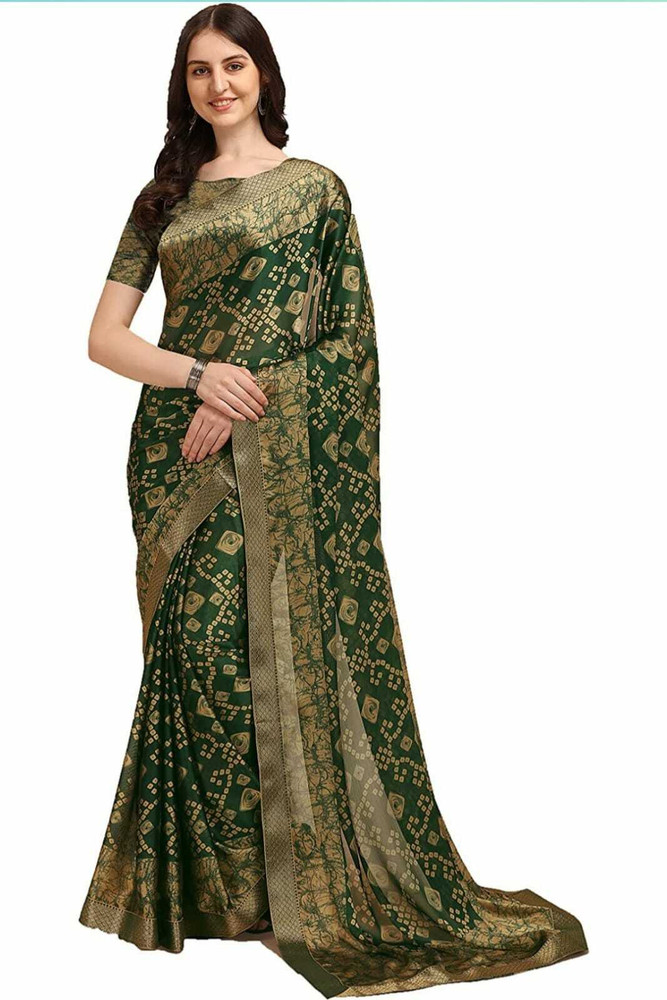 For And Ever Dyed Daily Wear Georgette Chiffon Saree
