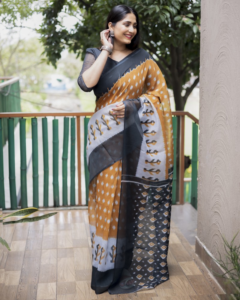 Lenin cotton sarees with on sale price