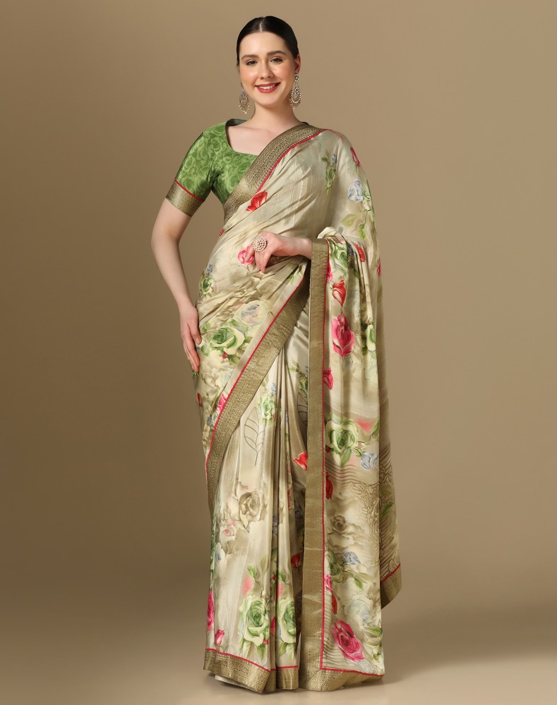 Crepe sarees online shopping on sale flipkart