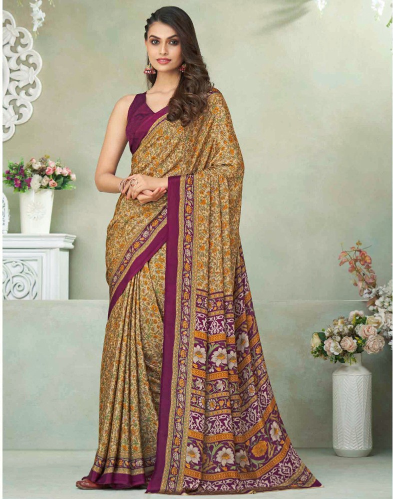 Crepe sarees online hot sale shopping flipkart