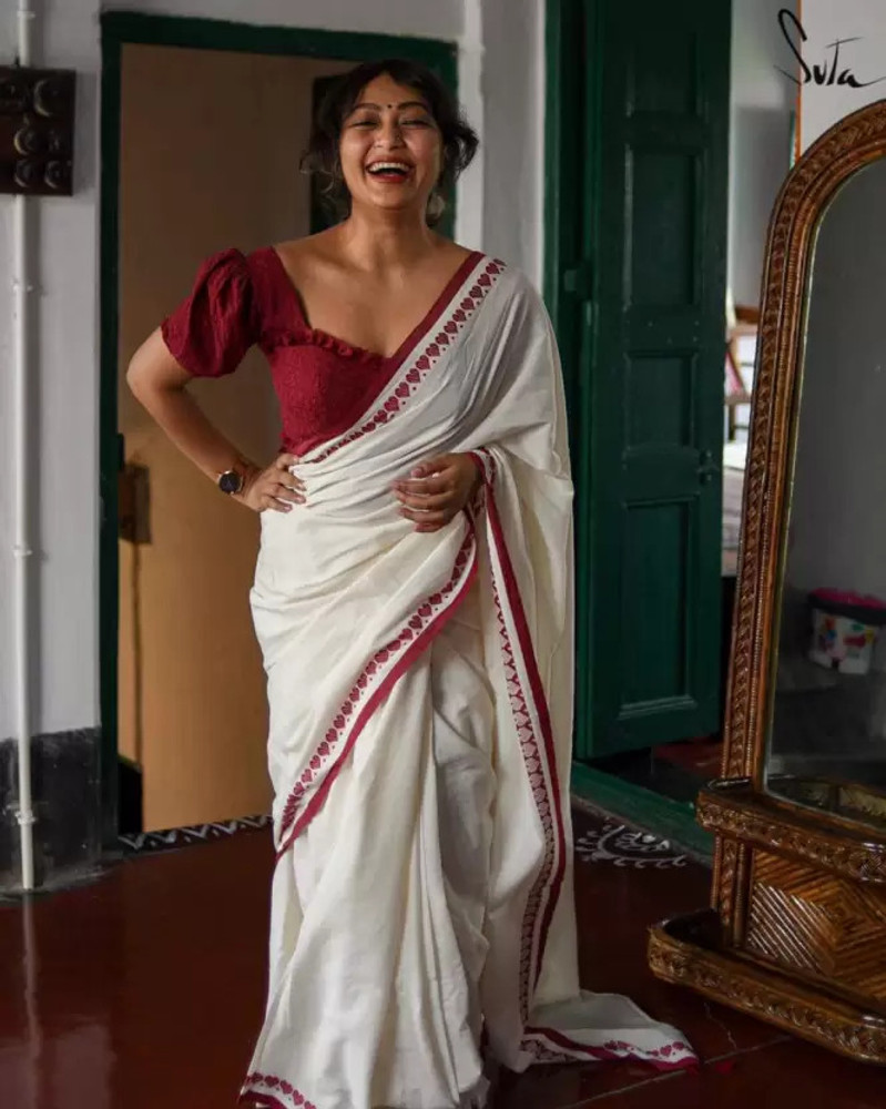 Cotton sarees online flipkart sales
