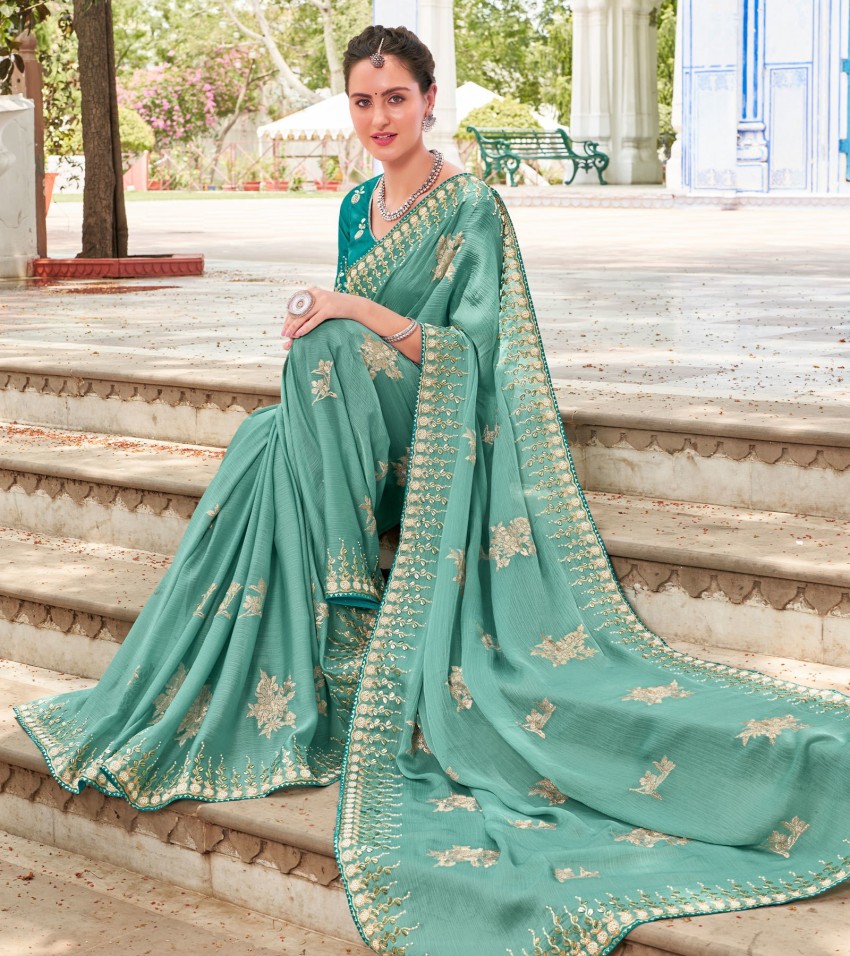 Chiffon georgette clearance saree flipkart