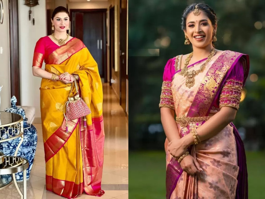 Latest bridal on sale pattu sarees 2019