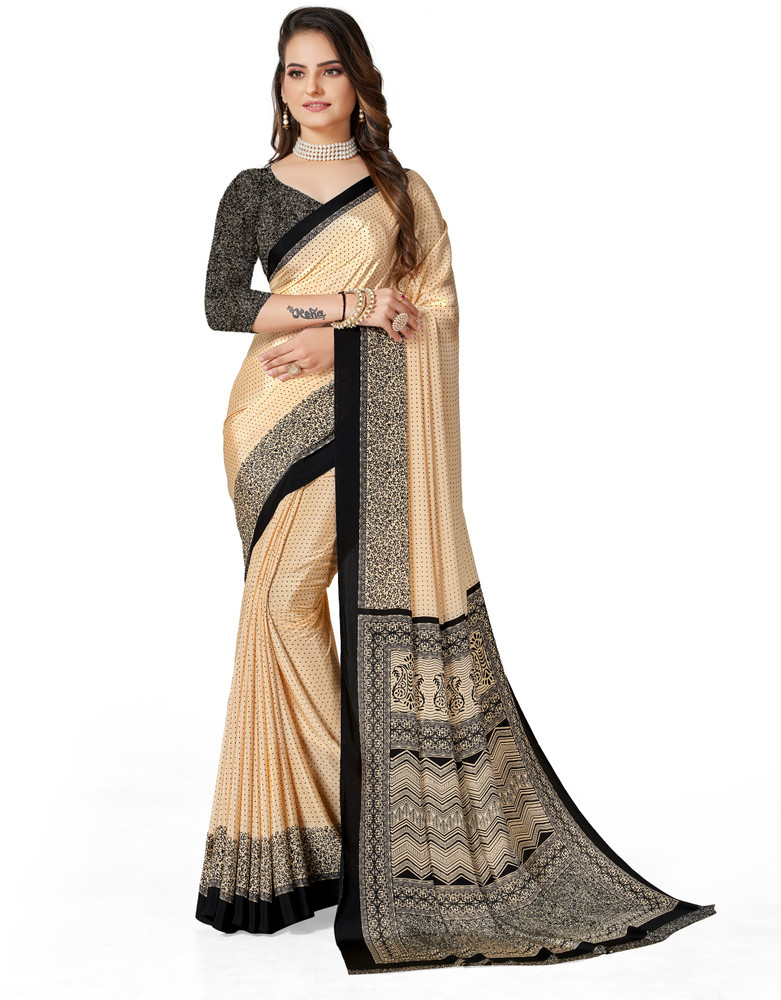 Crepe sarees online shopping flipkart outlet