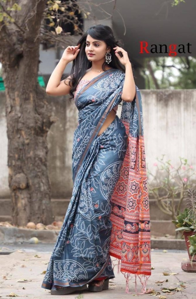 Pure cotton bandhani sarees best sale