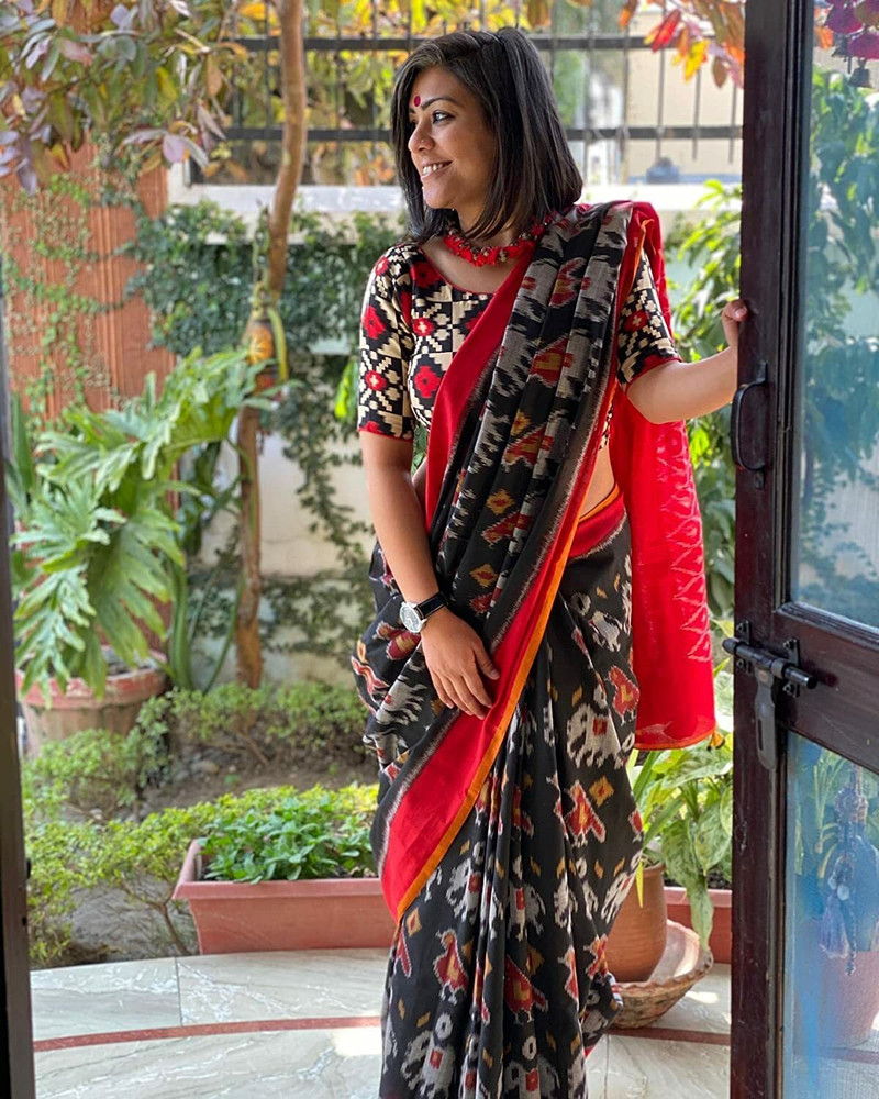 ikkat cotton sarees online