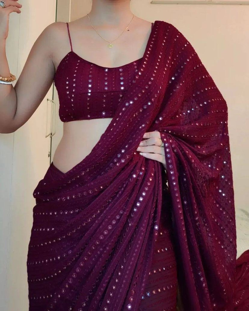 Flipkart stone work saree online