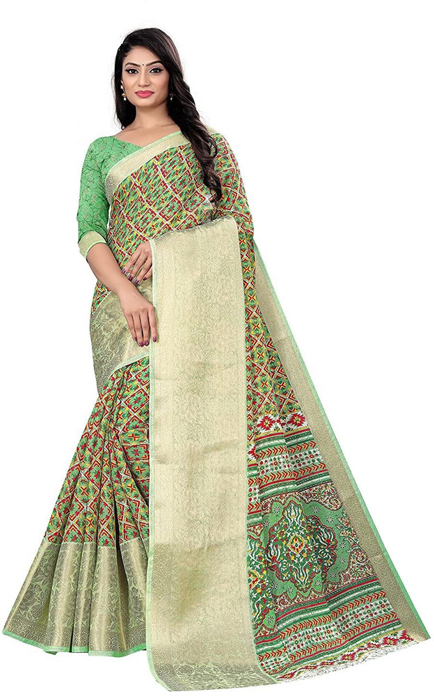 Buy Rajsundari Creation Self Design Bollywood Jacquard Green Sarees Online Best Price In India Flipkart