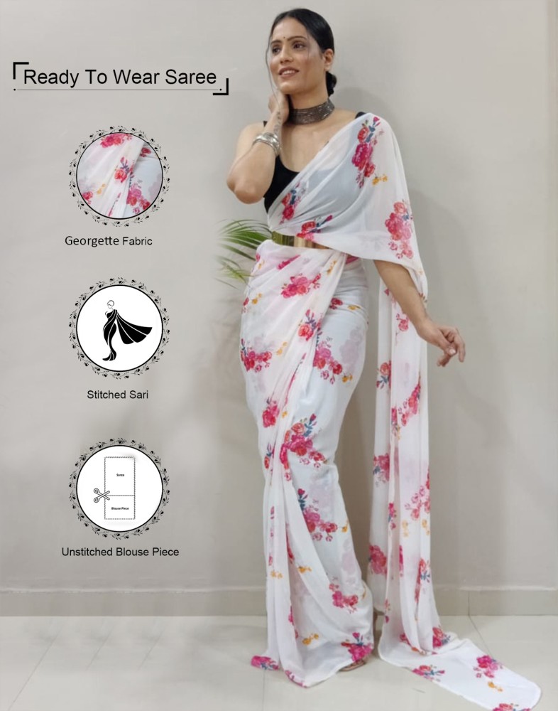 Women One Minute Ready Wear Lycra Gown Saree Cocktail Party Sari Dress  western | eBay