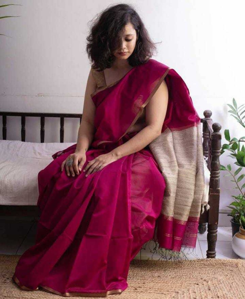 Handloom saree in on sale flipkart