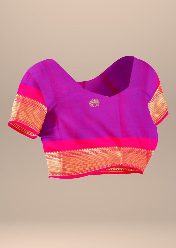Buy Stylish Khadi Cotton Self Pattern Narayan Peth Women Saree with Blouse  piece - Lowest price in India| GlowRoad