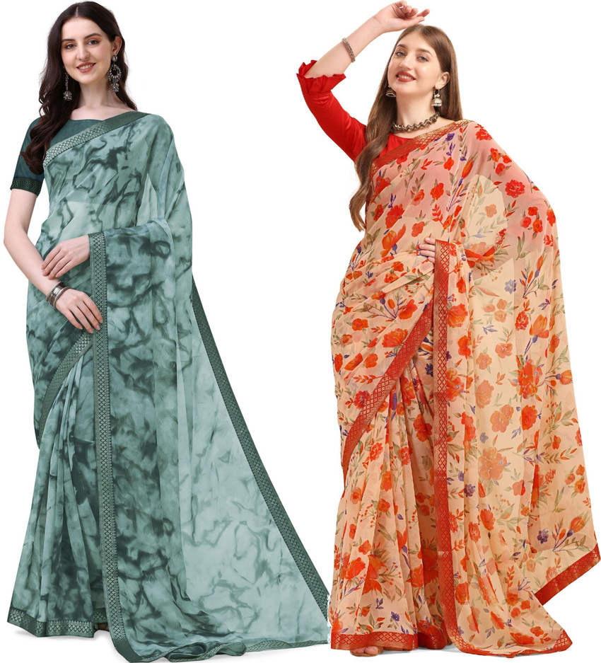 Chiffon on sale saree flipkart