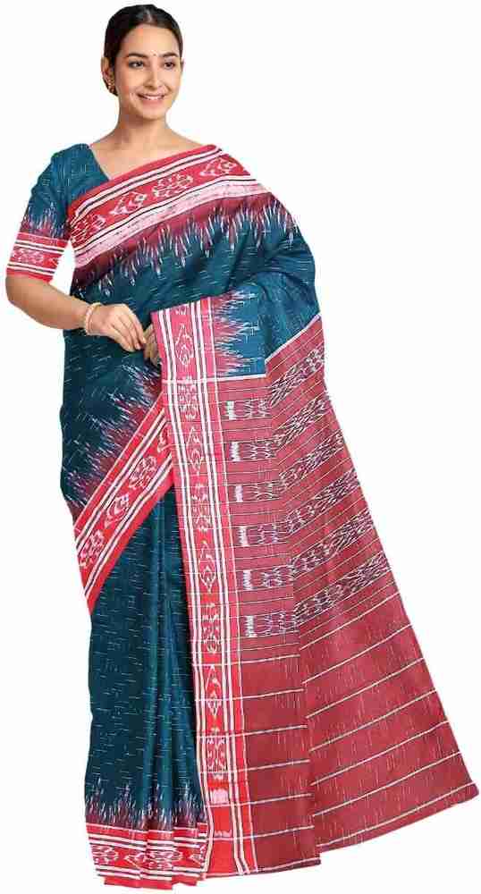 Buy cottonsilk and khanduapata Self Design Sambalpuri Pure Cotton Multicolor Sarees Online Best Price In India Flipkart