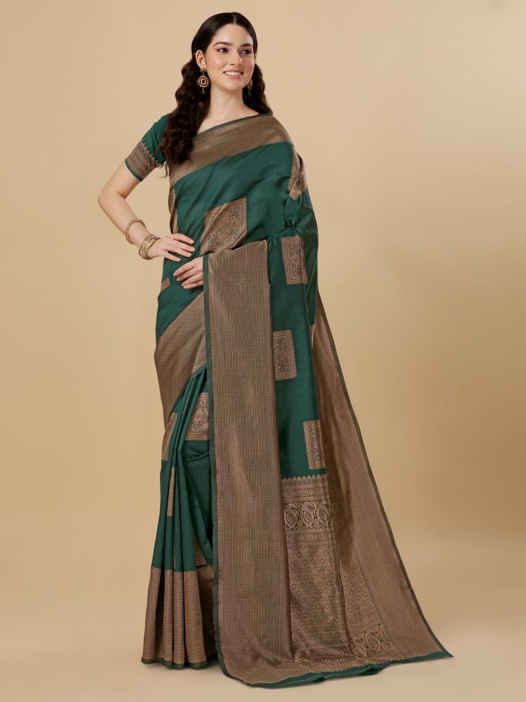 Buy Green Sarees for Women by Miss Beelee Online