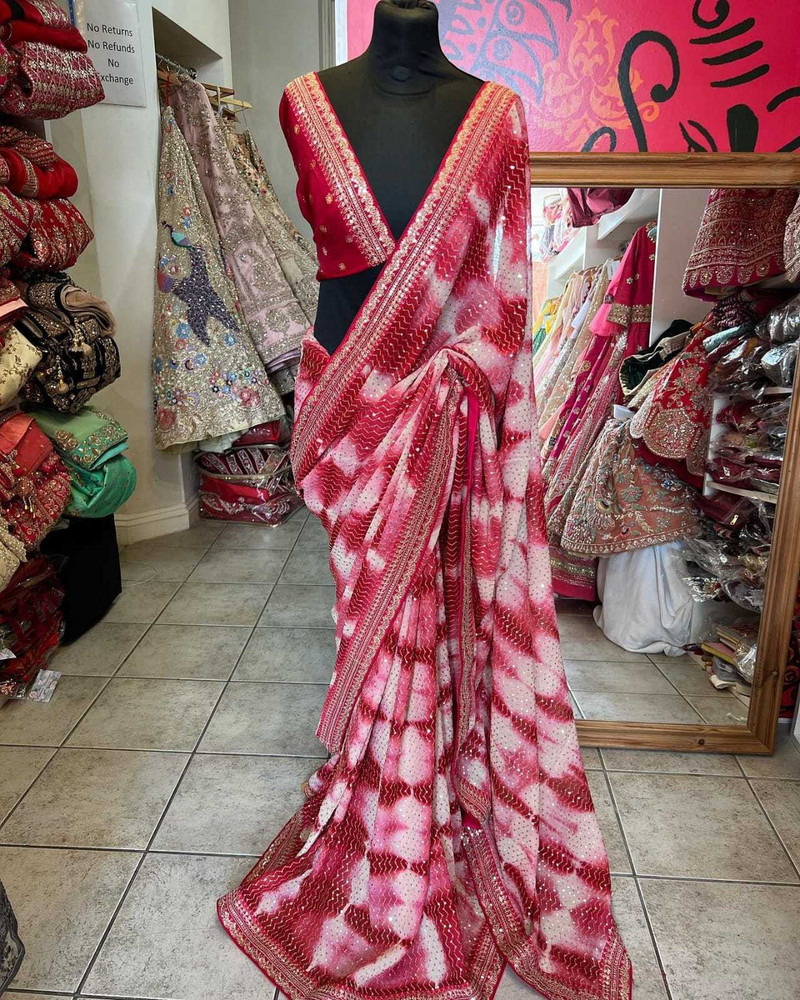 Flipkart online on sale shopping georgette sarees