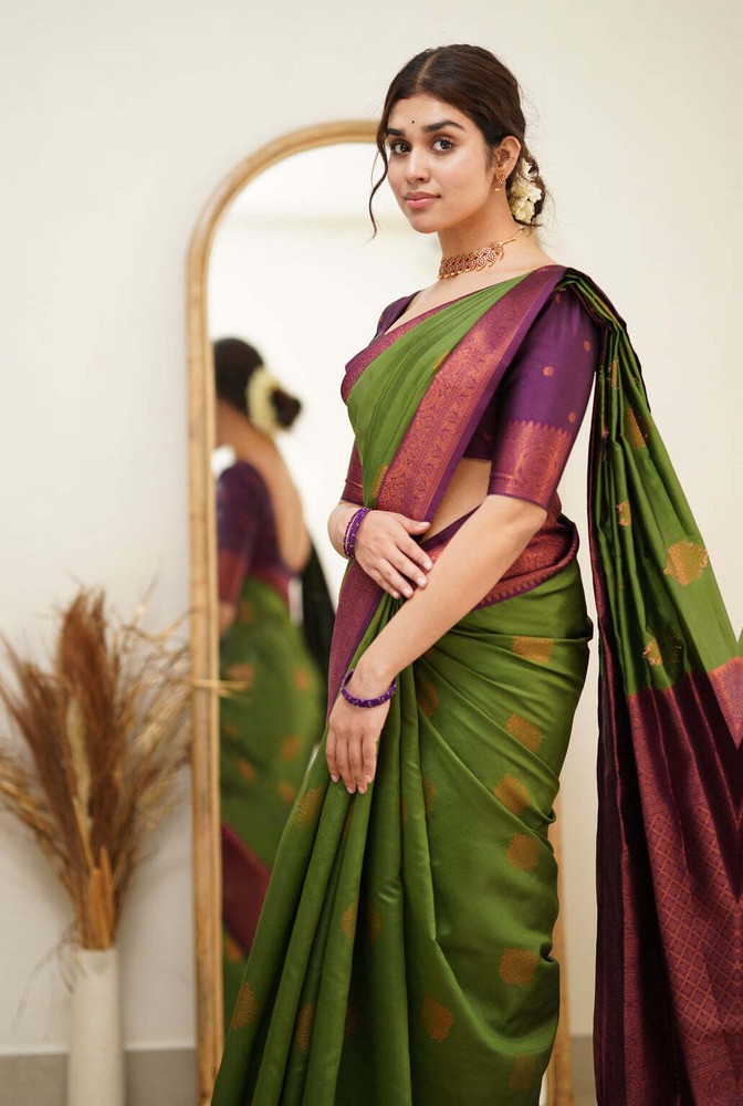 Buy KRIYANSH Woven, Printed, Applique, Embellished Bollywood Organza Light  Green Sarees Online @ Best Price In India