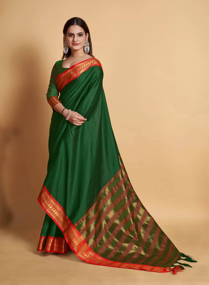 Cotton silk nauvari saree online