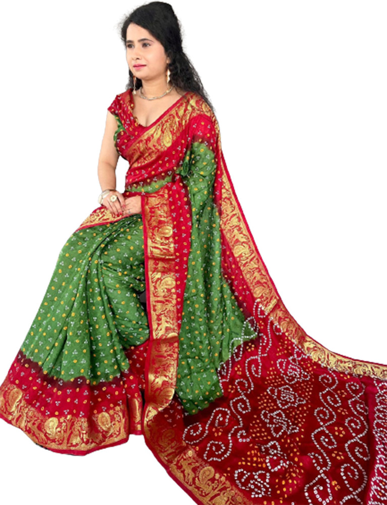Bandhani sarees online discount flipkart