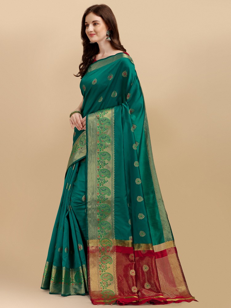 Buy Blue Sarees for Women by LIMDO Online