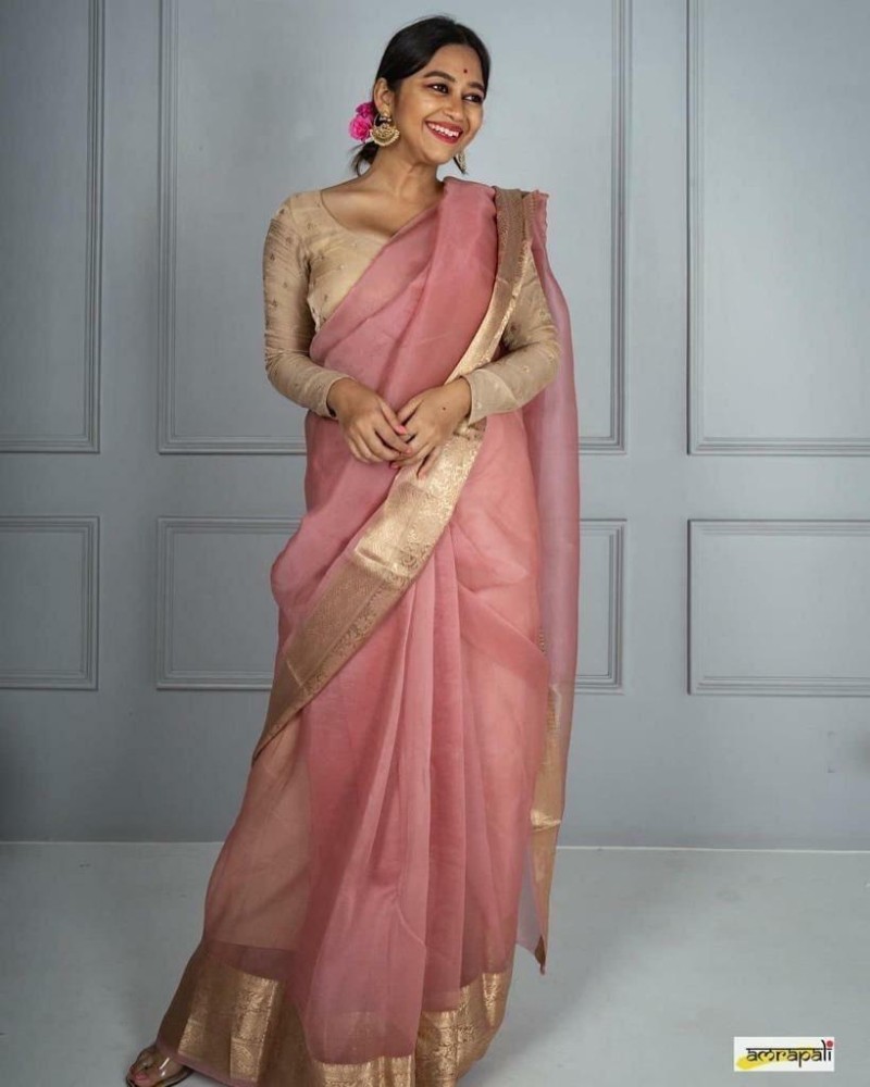 Flipkart on sale organza sarees