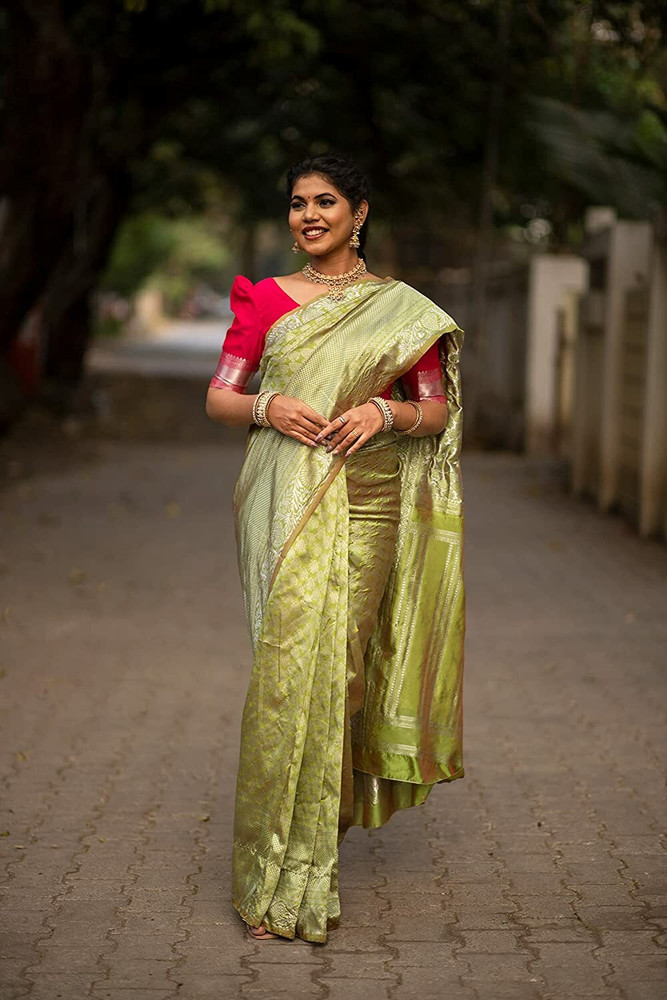 Buy Saree | Yellow And Brown Designer Wedding Saree