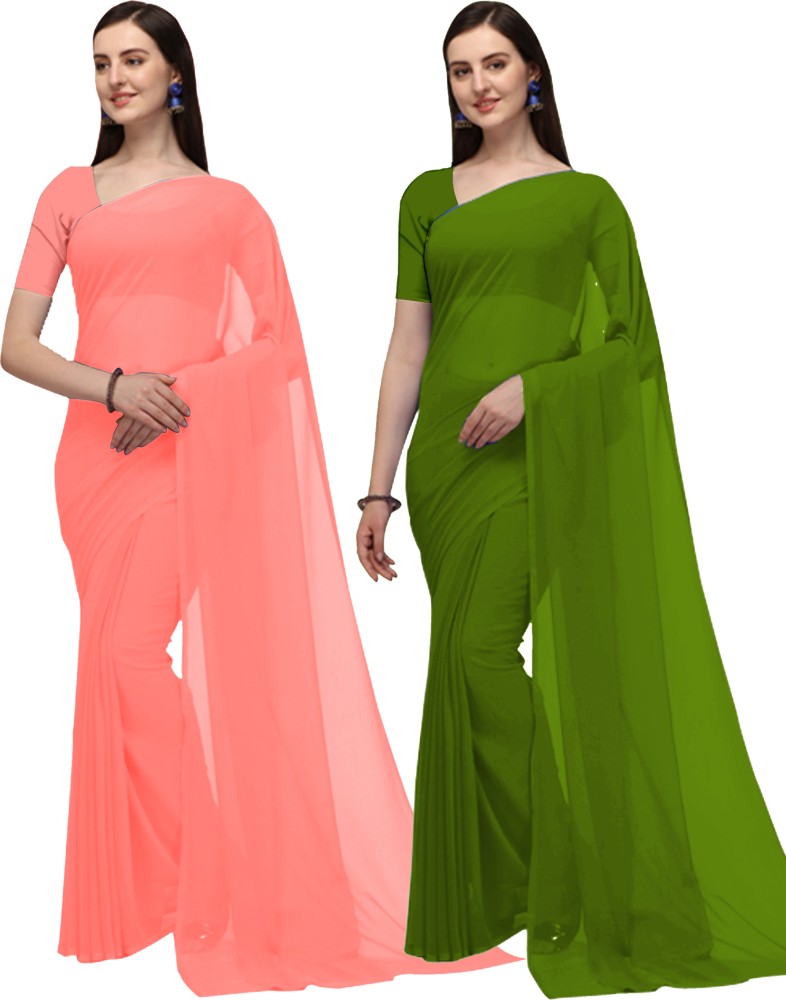 Plain clearance saree flipkart