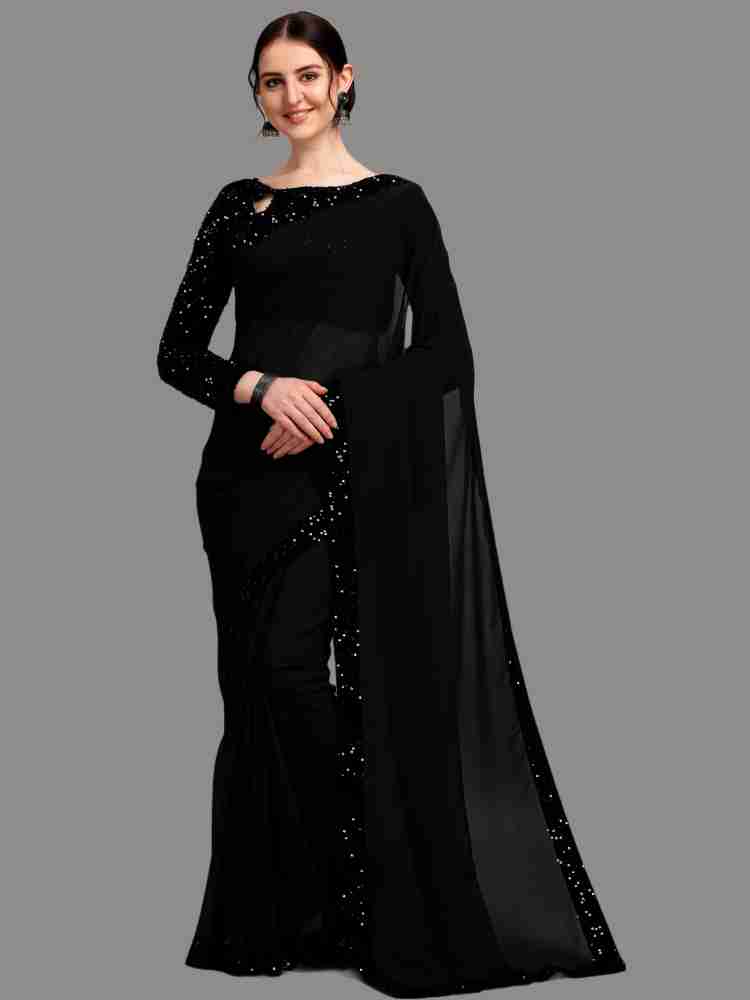 Flipkart shop black saree