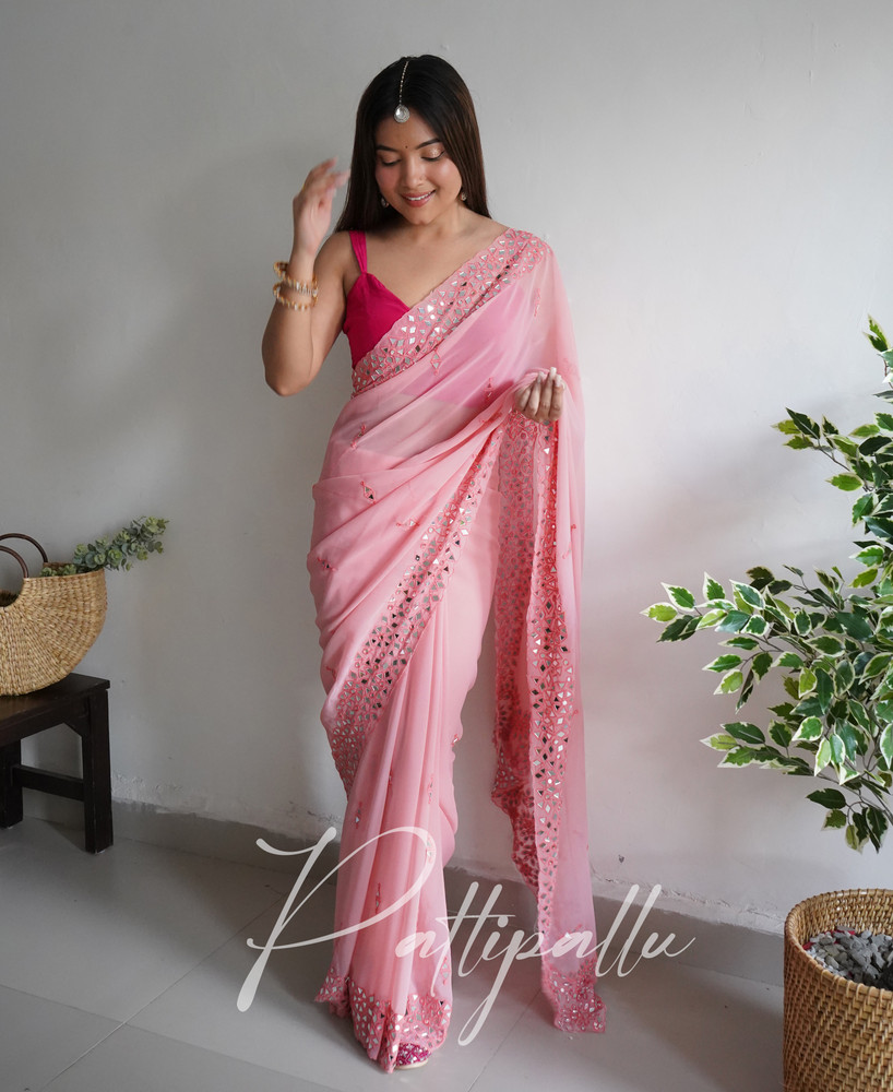 Flipkart mirror online work saree