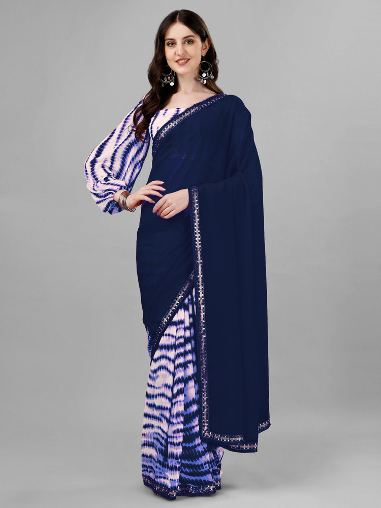 Flipkart chiffon sarees below 400 sale