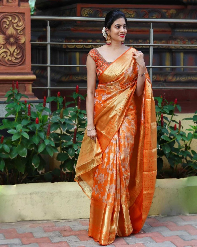 Shikha Choudhary In Yellow Chanderi Cotton Silk Saree With Copper Zari –  Indiehues