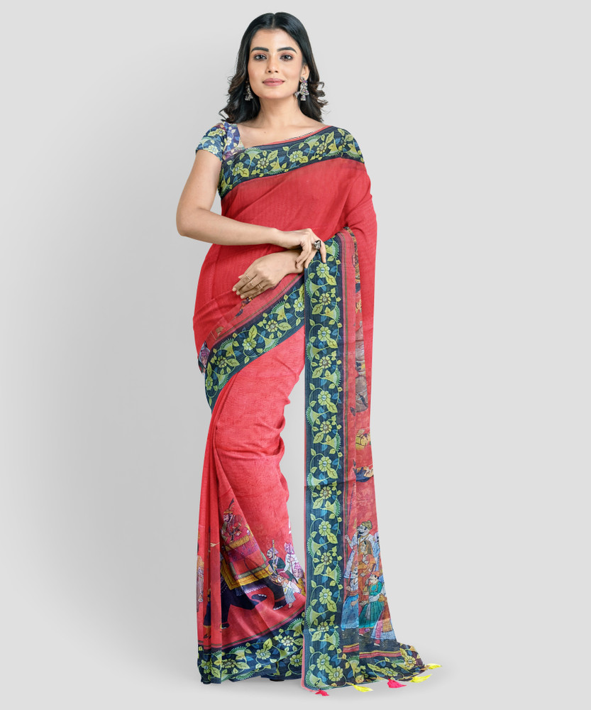 Flipkart linen saree top