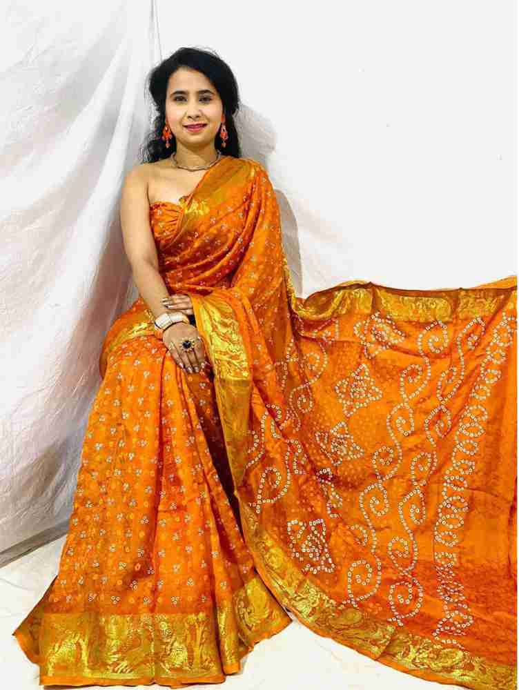 Bandhani sarees hot sale online flipkart