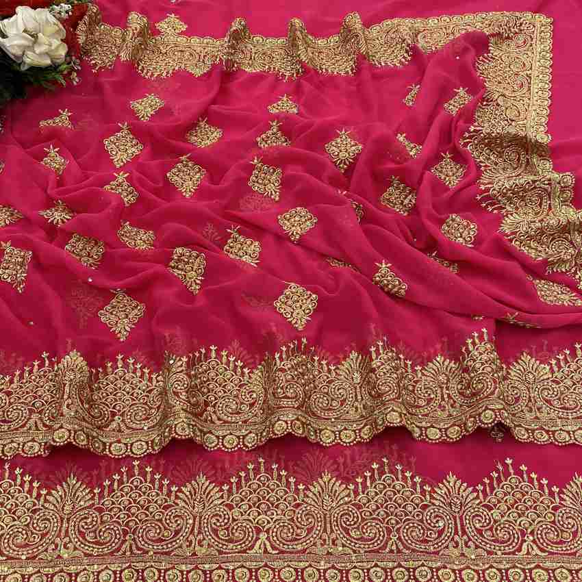 Stone work sarees cheap for wedding with price