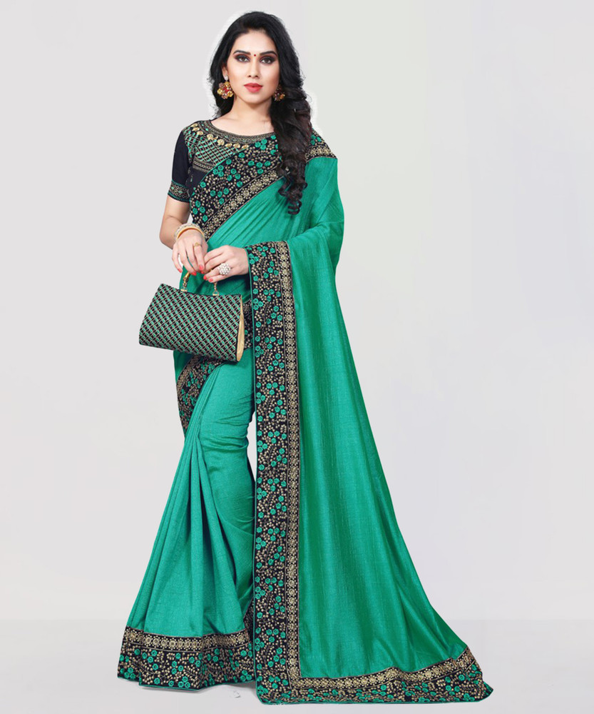 dark green colour saree online