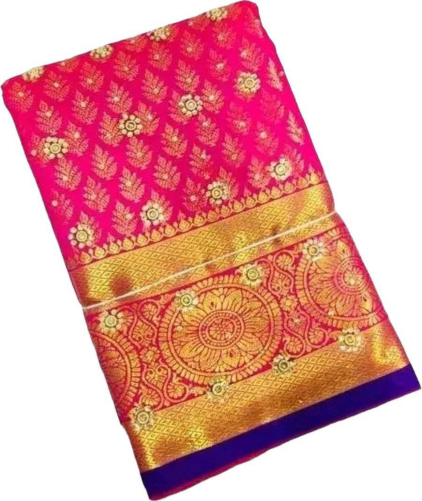 Buy ZeektyFashion Woven Daily Wear Pure Silk Purple Sarees Online @ Best  Price In India | Flipkart.com