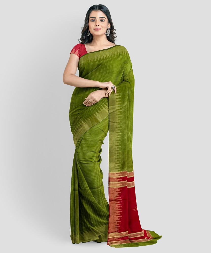 Buy FAGULAL SILK FASHIONS Solid Plain Bollywood Art Silk Green Sarees Online Best Price In India Flipkart