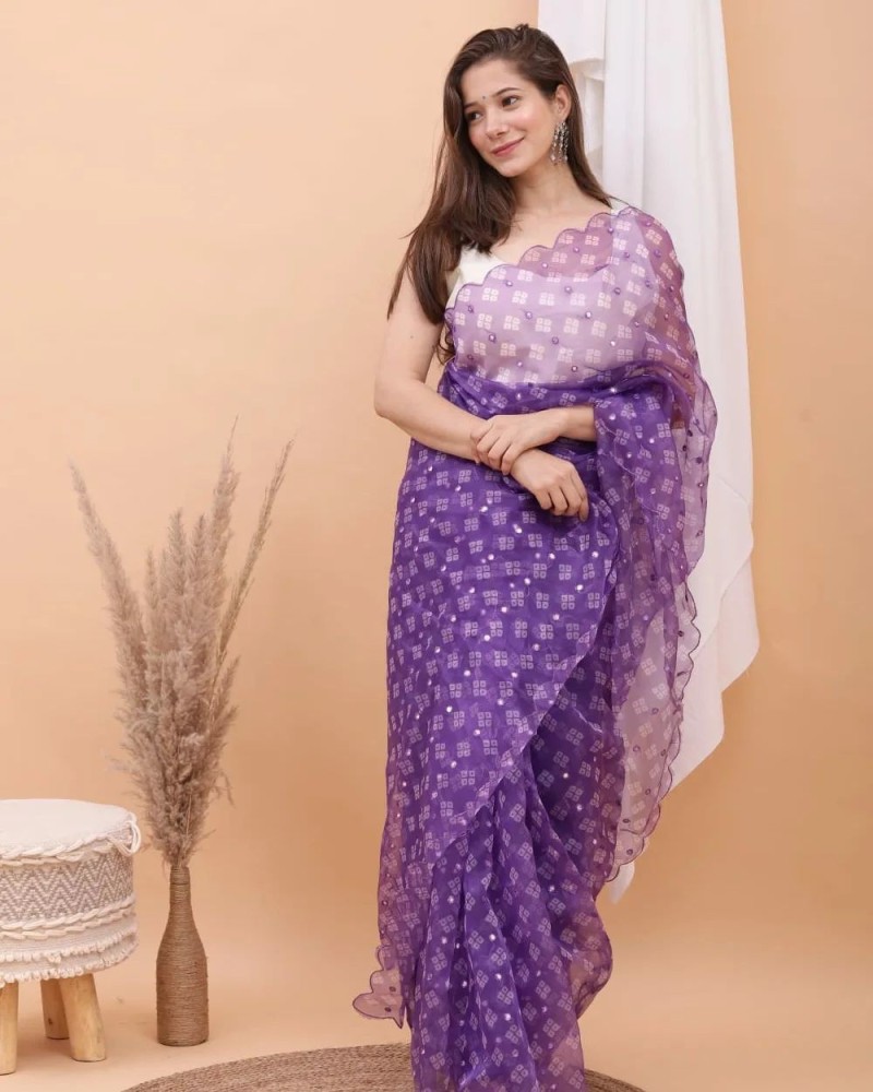 Flipkart on sale organza sarees