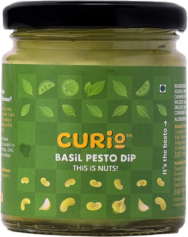 Curio Basil Pesto Dip Chutney Paste Price in India Buy Curio