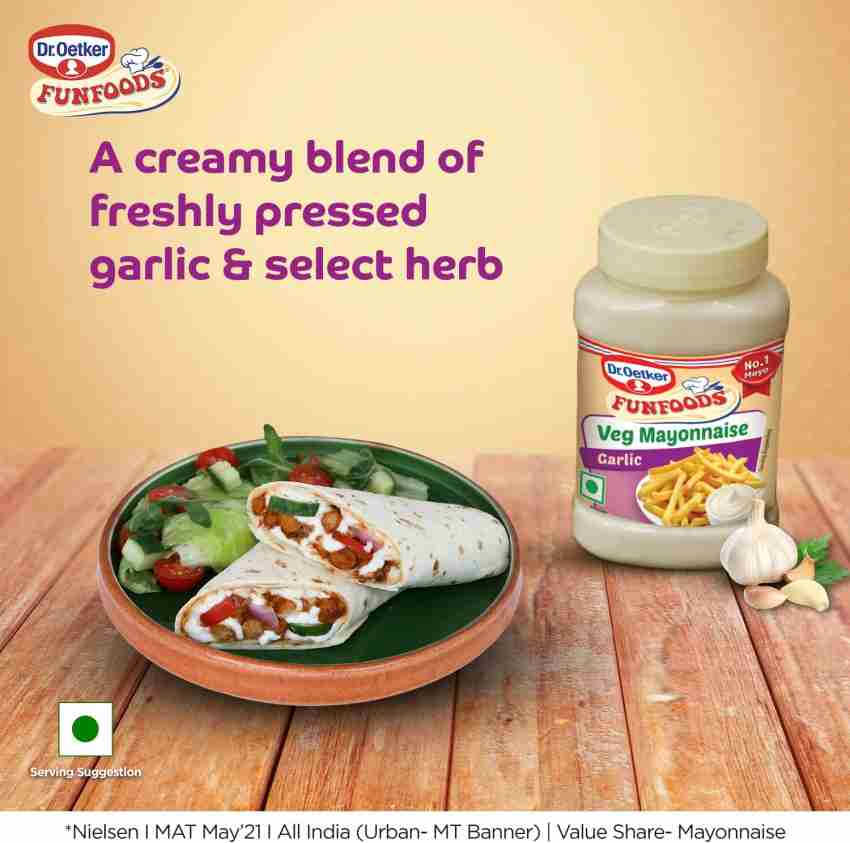 FUNFOODS Dr. Oetker Veg Mayonnaise Garlic Dip Price in India - Buy