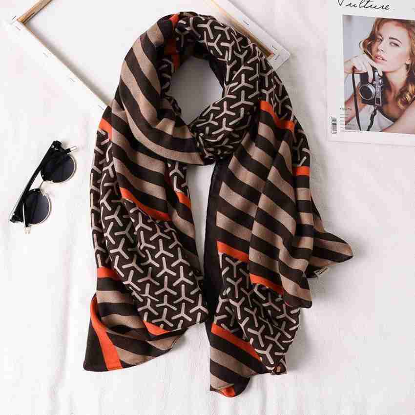 Scarfbybirds Printed Viscose Women Scarf, Stole