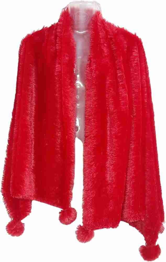 Red fur new arrivals stole