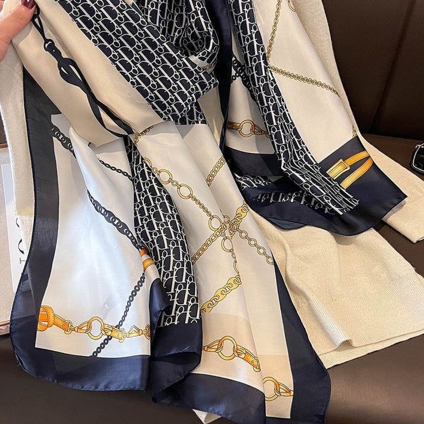 Printed Louis Vuitton Scarf For Casual Wear, Size: 90 X 90