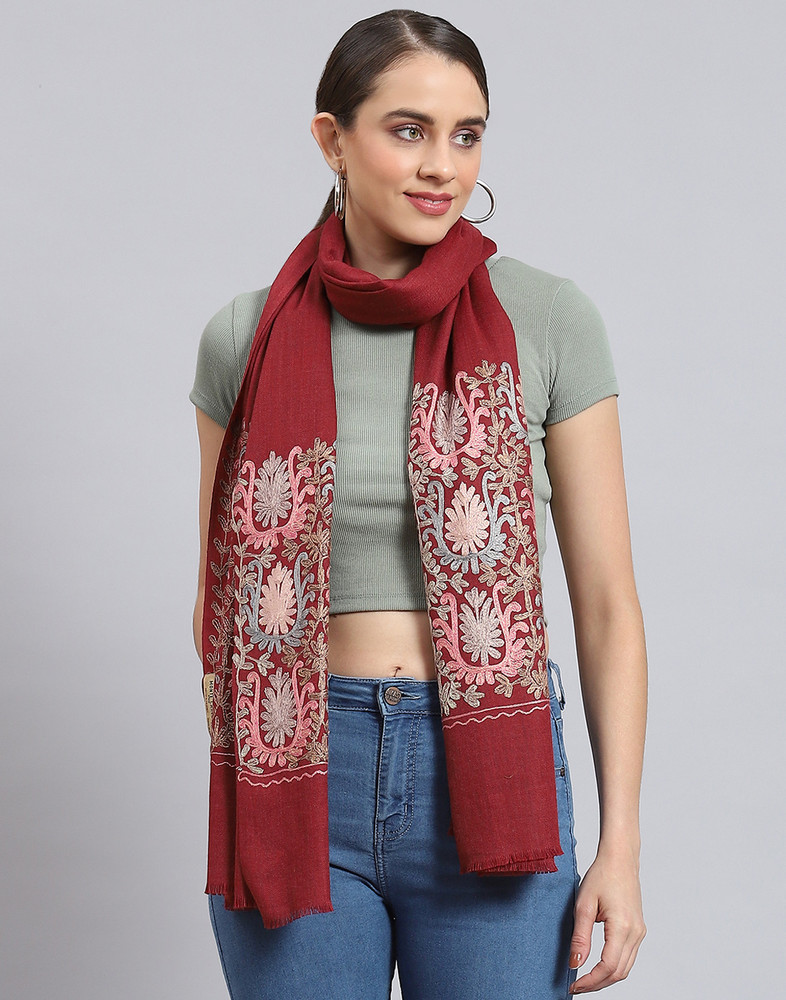 MONTE CARLO Cotton Self Design Women Shawl Buy MONTE CARLO