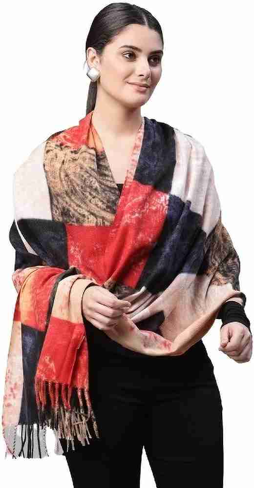 GLOBAL REPUBLIC Solid Wool Blend Women Stole - Buy GLOBAL REPUBLIC 