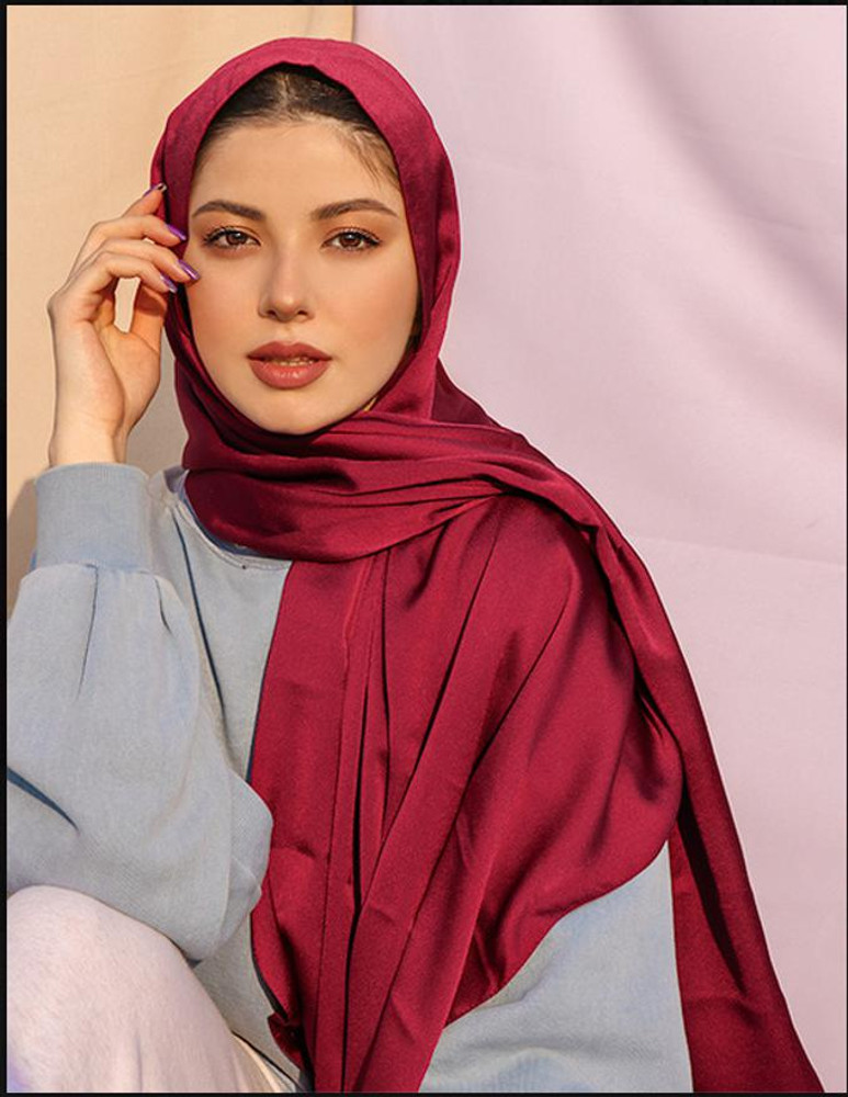 Ninecolors Solid Satin Blend Women Scarf Buy Ninecolors Solid
