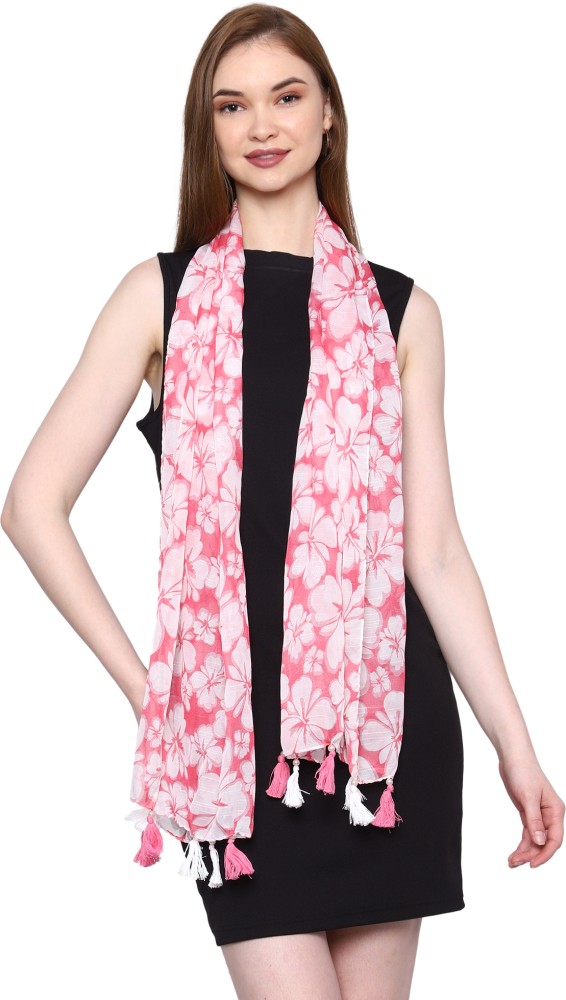 RiddleNeedle Floral Print Chiffon Women Scarf, Stole - Buy RiddleNeedle  Floral Print Chiffon Women Scarf, Stole Online at Best Prices in India