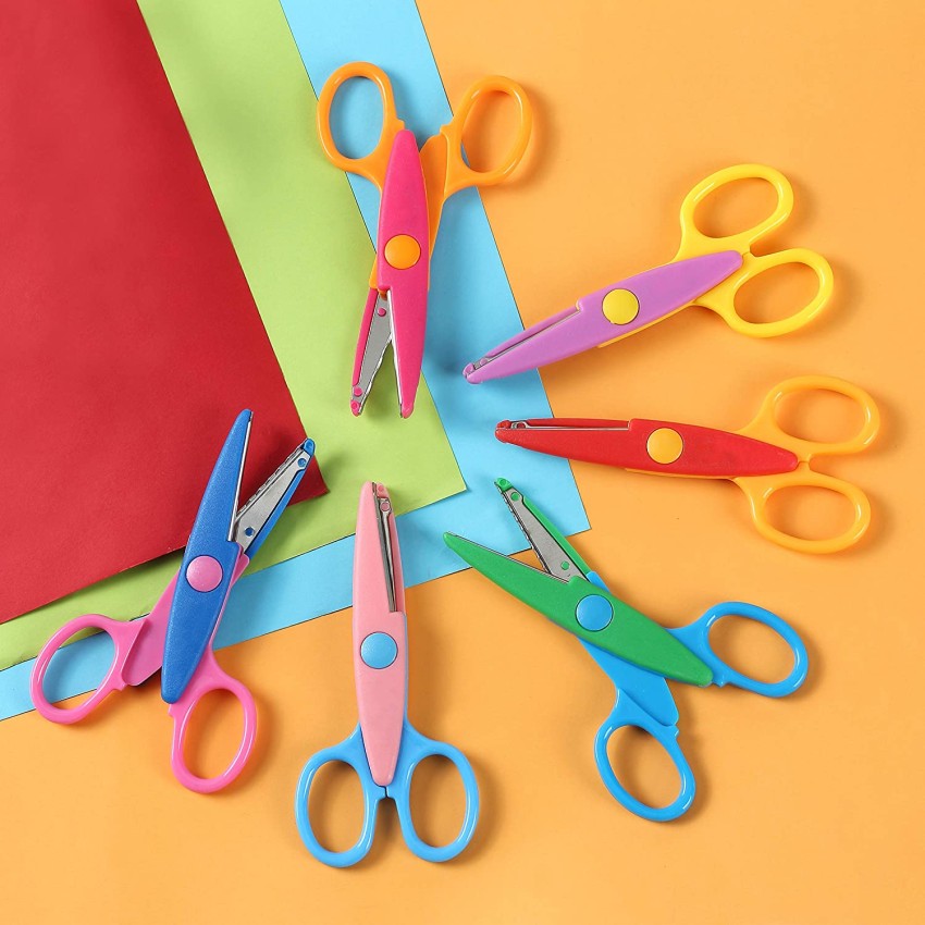 LEERFIE Art and Craft Zig Zag Paper Shaper Scissor for  Design Paper Cutting Scrapbooking Scissors - Paper Scissor