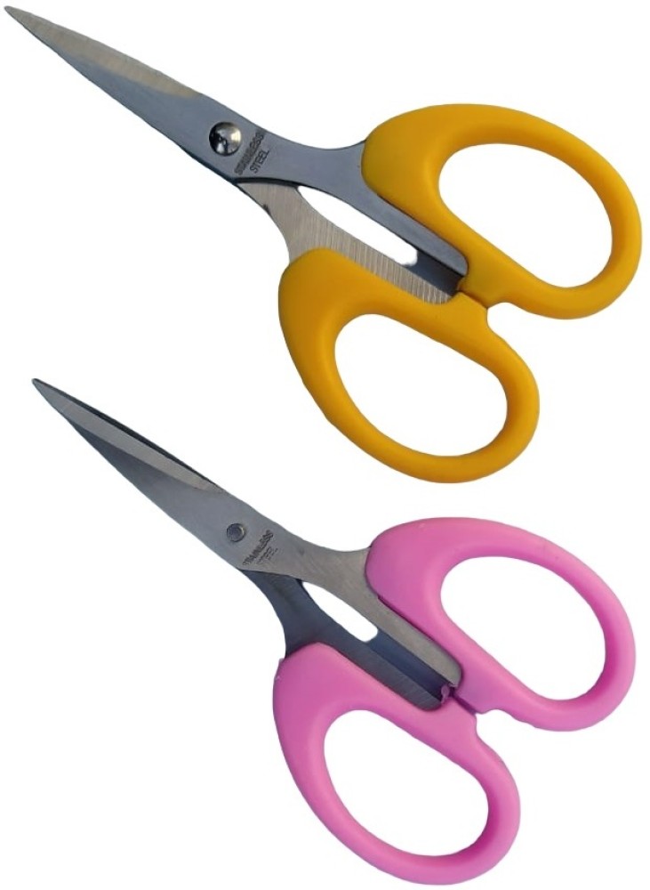 DHSHARPYOYO Small Size Plastic Handle Scissors for Office  and Home Use-IV19 Scissors - Hand Mini scissors