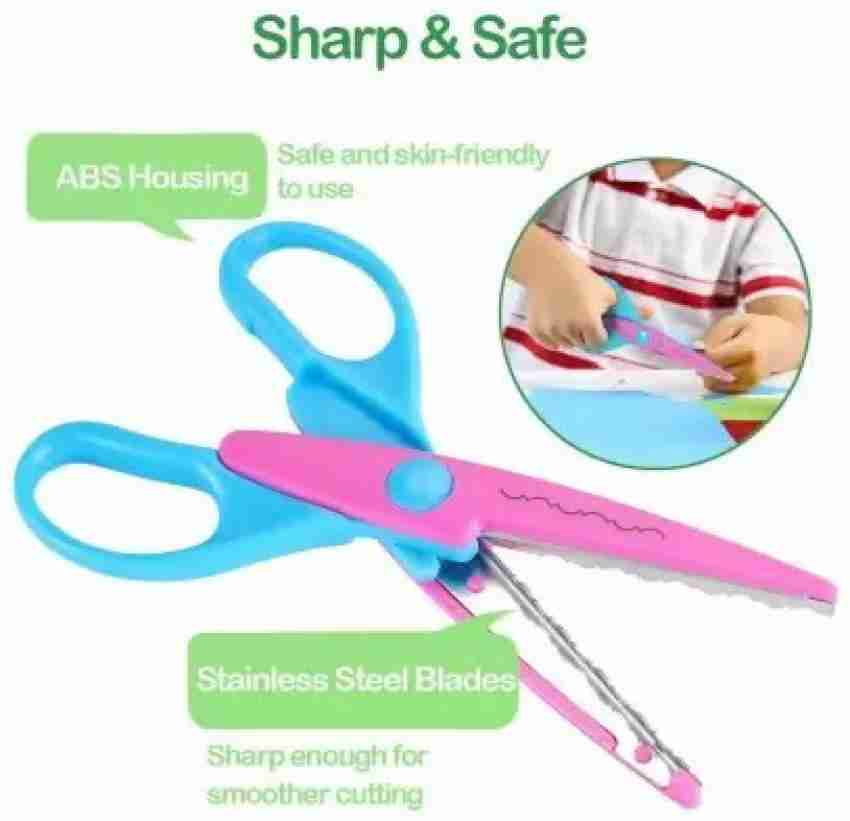 Childrens Pinking Scissor Zig Zag Cut Craft Scissors Kids Scissors Kids  Craft Decorative Border Paper Cutting 